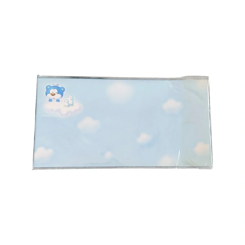 Vintage Y2K Morning Glory Blue Bear Envelope Set Stationary Kawaii Ephemera NWT